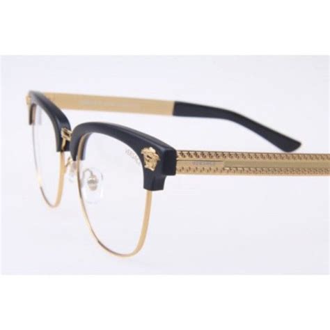 versace glasses frame gols|Versace gold frame glasses men's.